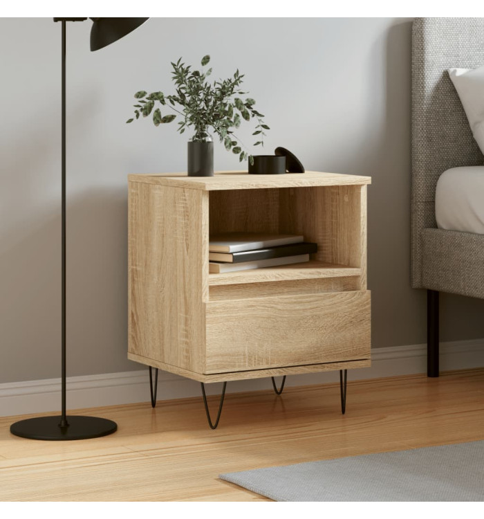 Table de chevet chêne sonoma 40x35x50 cm bois d’ingénierie | Mobilier & Déco