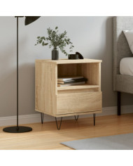Table de chevet chêne sonoma 40x35x50 cm bois d’ingénierie | Mobilier & Déco