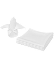 Serviettes de table 10 pcs Blanc 50x50 cm | Mobilier & Déco