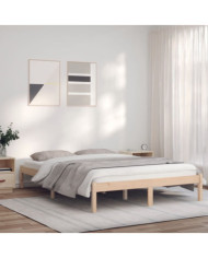 Cadre de lit sans matelas 160x200 cm bois massif de pin | Mobilier & Déco