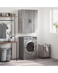 Armoire murale sonoma gris 69,5x34x90 cm bois d'ingénierie | Mobilier & Déco