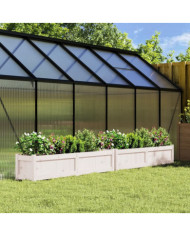 Jardinières 2 pcs blanc bois de pin massif | Mobilier & Déco