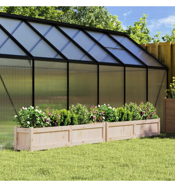 Jardinières 2 pcs bois de pin massif | Mobilier & Déco