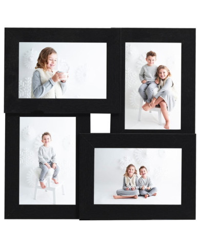 Collage de cadres photo pour photo de 4x (13x18 cm) Noir MDF | Mobilier & Déco