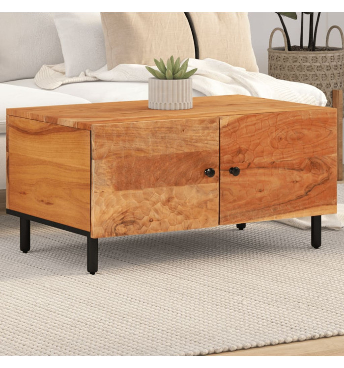 Table basse 80x50x40 cm bois massif d'acacia | Mobilier & Déco
