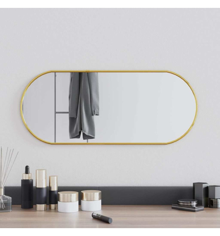 Miroir mural Doré 60x25 cm Ovale | Mobilier & Déco