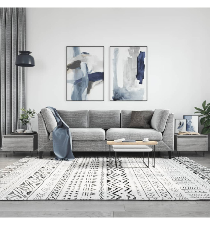 Tables basses 2 pcs sonoma gris 50x46x35 cm bois d'ingénierie | Mobilier & Déco