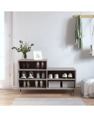 Armoire à chaussures Sonoma gris 102x36x60 cm Bois d'ingénierie | Mobilier & Déco