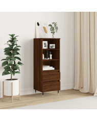 Buffet haut Chêne marron 40x36x110 cm Bois d'ingénierie | Mobilier & Déco