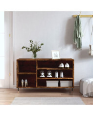 Armoire à chaussures Chêne fumé 102x36x60 cm Bois d'ingénierie | Mobilier & Déco