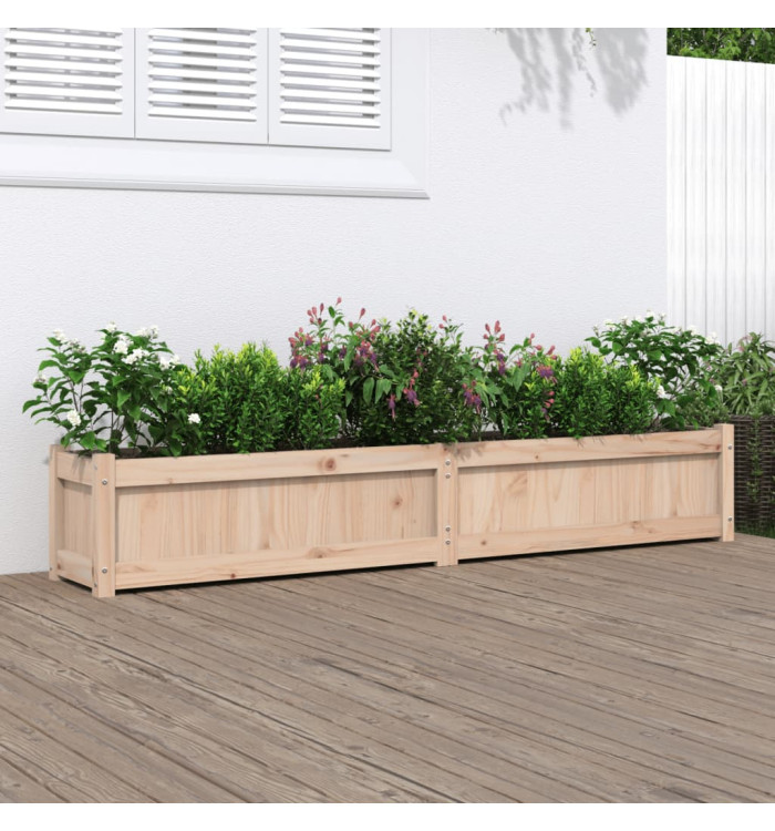 Jardinière 180x31x31 cm bois de pin massif | Mobilier & Déco