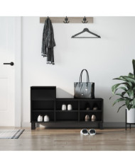 Armoire à chaussures Noir 102x36x60 cm Bois d'ingénierie | Mobilier & Déco