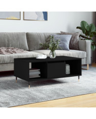 Table basse Noir 90x50x36,5 cm Bois d'ingénierie | Mobilier & Déco