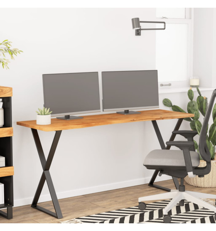 Dessus de bureau 140x50x2,5 cm rectangulaire bois massif acacia | Mobilier & Déco