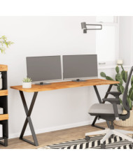 Dessus de bureau 140x50x2,5 cm rectangulaire bois massif acacia | Mobilier & Déco