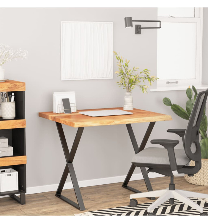 Dessus de table 100x80x2,5 cm rectangulaire bois massif acacia | Mobilier & Déco