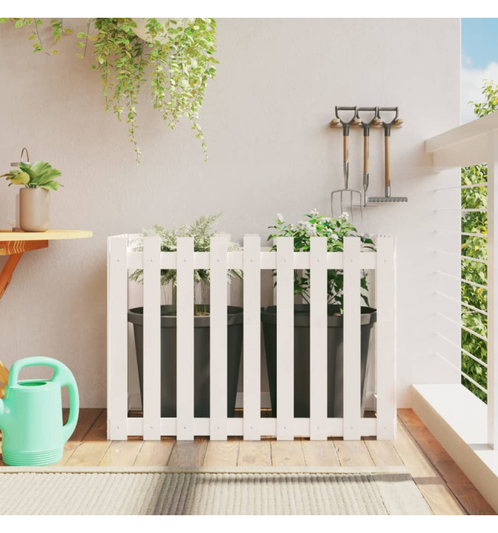 Lit surélevé de jardin design de clôture 100x50x70cm pin massif | Mobilier & Déco