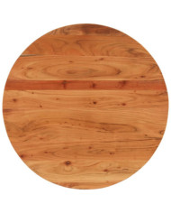 Dessus de table Ø90x3,8 cm rond bois massif d'acacia | Mobilier & Déco