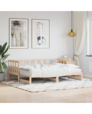 Lit de jour et lit gigogne sans matelas 80x200 cm bois massif | Mobilier & Déco