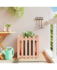 Jardinière avec design de clôture 60x60x60 cm Douglas massif | Mobilier & Déco