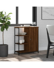 Buffet chêne marron 70x30x80 cm bois d'ingénierie | Mobilier & Déco