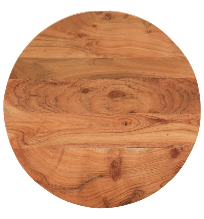 Dessus de table Ø50x2,5 cm rond bois massif d'acacia | Mobilier & Déco