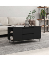 Table basse noir 102x44,5x50 cm bois d'ingénierie | Mobilier & Déco