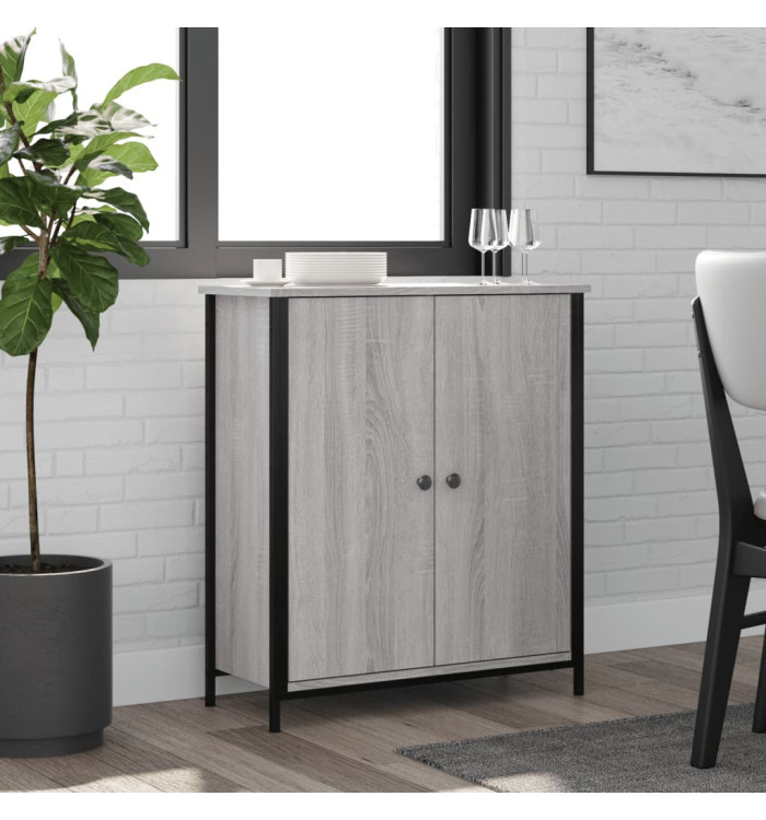 Buffet sonoma gris 70x30x80 cm bois d'ingénierie | Mobilier & Déco