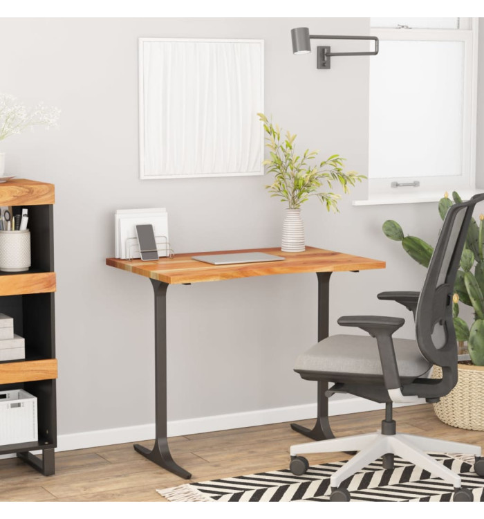 Dessus de bureau 100x60x2,5 cm rectangulaire bois massif acacia | Mobilier & Déco