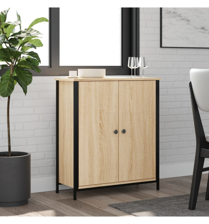 Buffet chêne sonoma 70x30x80 cm bois d'ingénierie | Mobilier & Déco