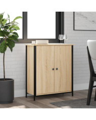 Buffet chêne sonoma 70x30x80 cm bois d'ingénierie | Mobilier & Déco