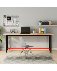 Dessus de bureau 200x55x2,5 cm bois massif de hêtre | Mobilier & Déco