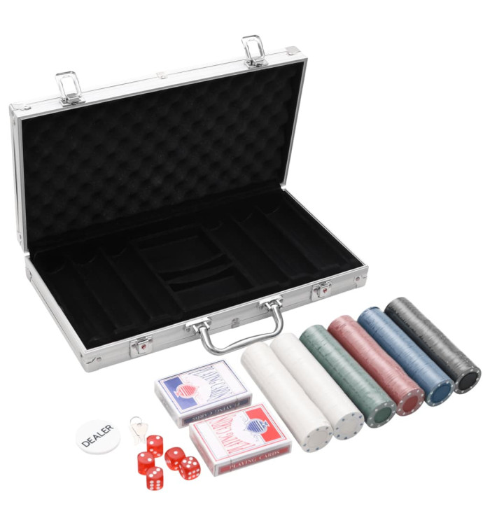 Jeu de jetons de poker 300 pcs 4 g | Mobilier & Déco