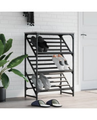 Étagère à chaussures sonoma gris 60x30x85 cm bois d'ingénierie | Mobilier & Déco