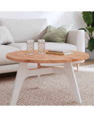 Dessus de table Ø80x2,5 cm rond bois massif de hêtre | Mobilier & Déco