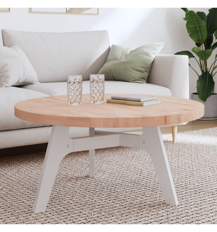 Dessus de table Ø90x4 cm rond bois massif de hêtre | Mobilier & Déco