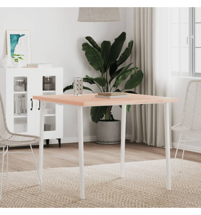 Dessus de table 80x80x2,5 cm carré bois massif de hêtre | Mobilier & Déco
