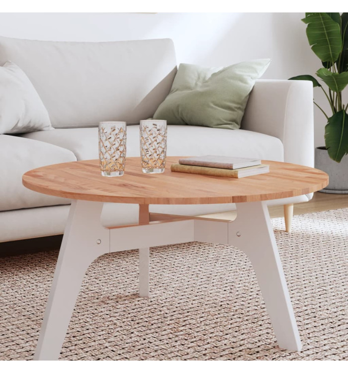 Dessus de table Ø80x1,5 cm rond bois massif de hêtre | Mobilier & Déco