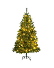 Sapin de Noël artificiel articulé avec 300 LED 180 cm | Mobilier & Déco