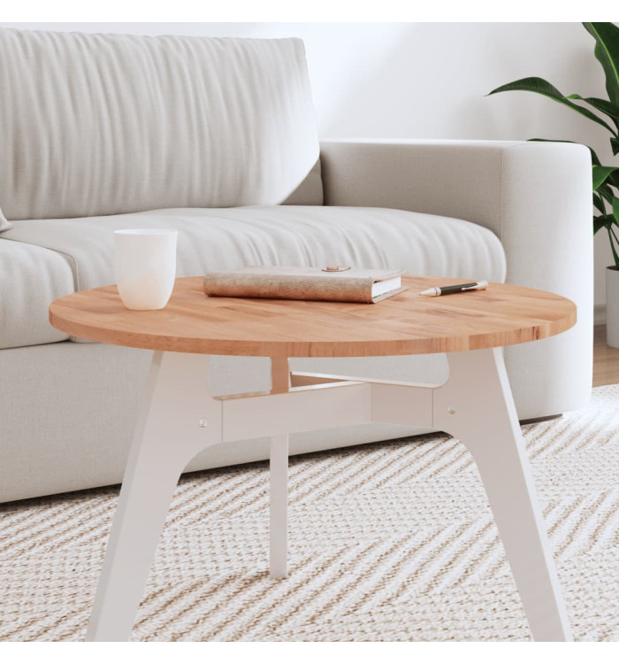 Dessus de table Ø60x1,5 cm rond bois massif de hêtre | Mobilier & Déco