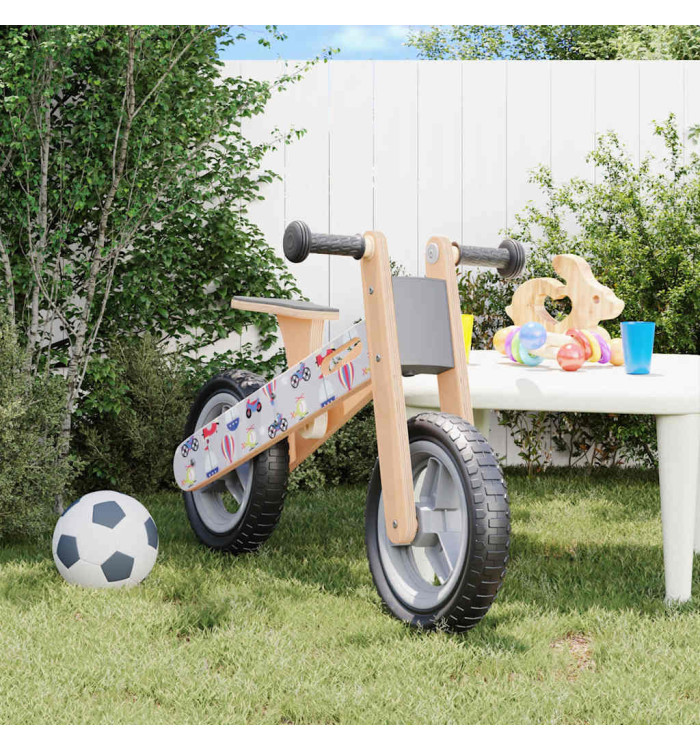 Vélo d'équilibre pour enfants imprimé gris | Mobilier & Déco