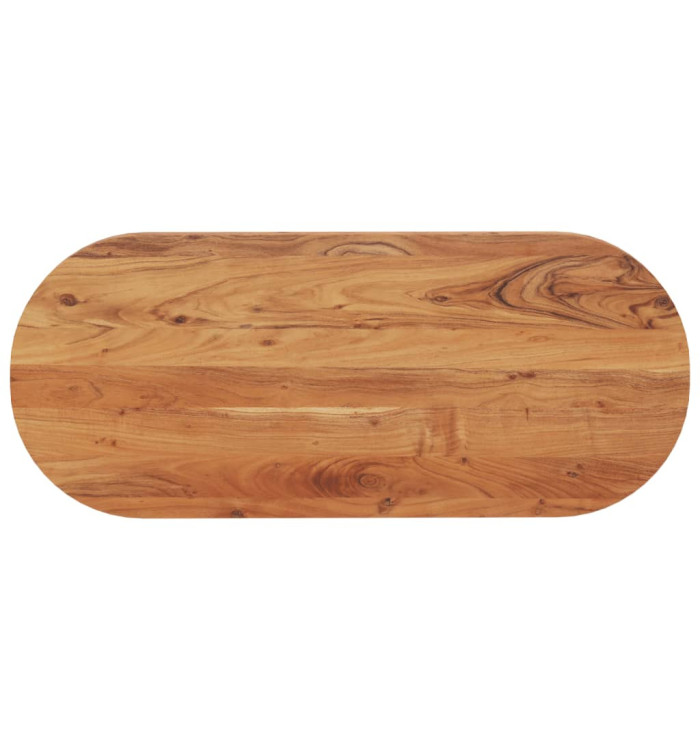 Dessus de table 120x50x2,5 cm ovale bois massif d'acacia | Mobilier & Déco