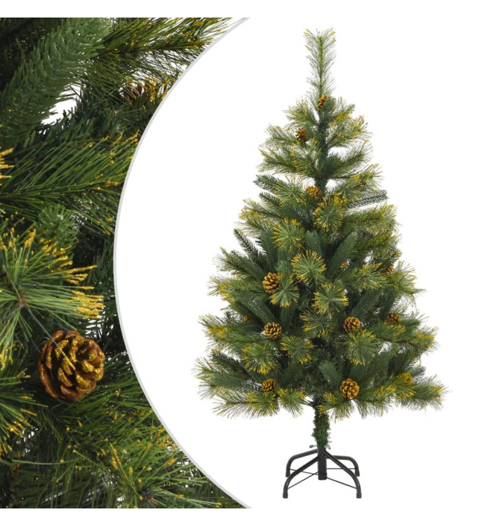Sapin de Noël artificiel articulé avec pommes de pin 150 cm | Mobilier & Déco