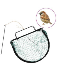 Piège à oiseaux vert 30 cm acier | Mobilier & Déco