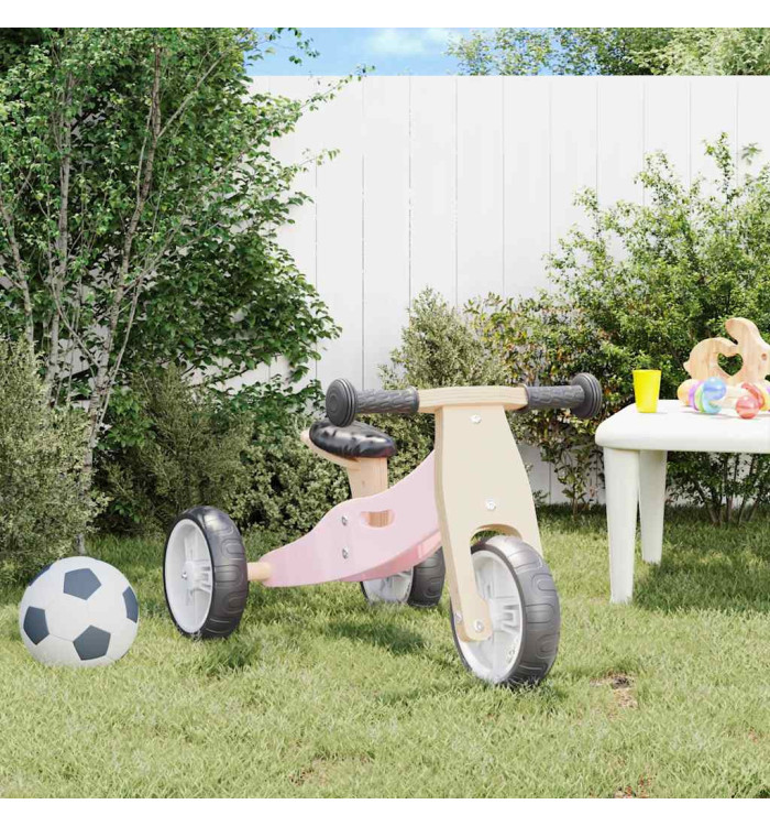 Vélo d'équilibre pour enfants 2-in-1 rose | Mobilier & Déco