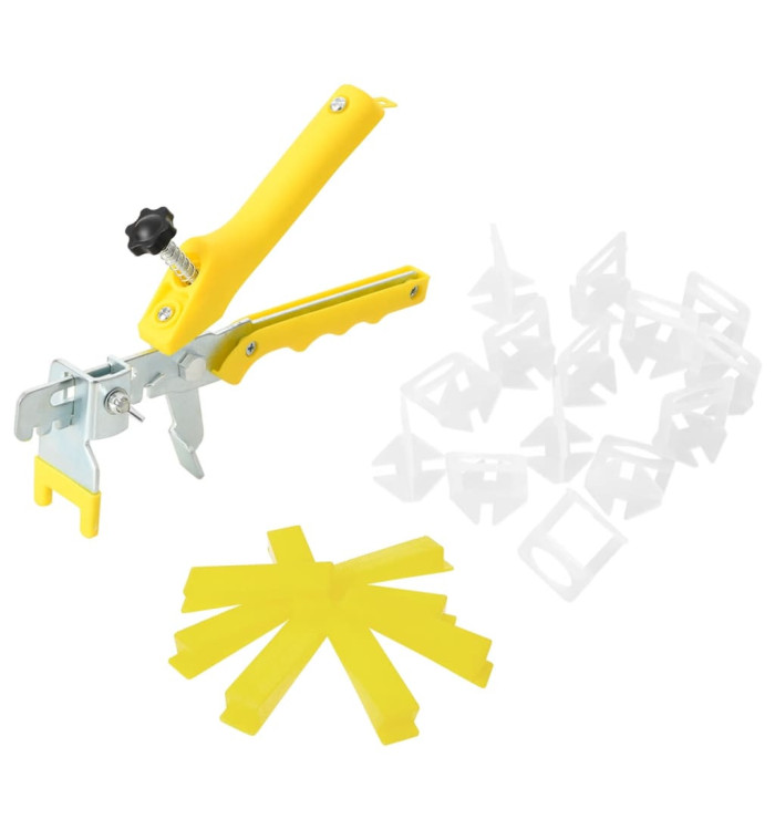 Système de nivellement de carrelage 500 cales 2500 clips 3 mm | Mobilier & Déco