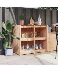 Armoire de cuisine d'extérieur 106x55x92 cm bois de pin massif | Mobilier & Déco