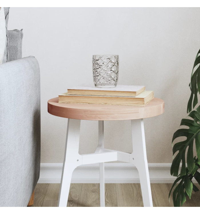 Dessus de table Ø30x2,5 cm rond bois massif de hêtre | Mobilier & Déco