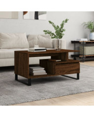 Table basse Chêne marron 90x49x45 cm Bois d'ingénierie | Mobilier & Déco