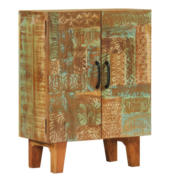 Buffet sculpté à la main 55x30x75 cm bois massif récupération | Mobilier & Déco